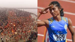 Photo of फर्राटा धाविका हिमा दास ने महाकुंभ में गंगा में डुबकी लगाई.