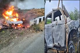 Photo of बुलंदशहर में दर्दनाक सड़क हादसा, कार में आग लगने से एक ही परिवार के पांच लोग जिंदा जले..