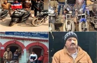 Photo of मड़ियांव, इंदिरानगर और पीजीआई पुलिस ने पकड़े 6 अपराधी: चोरी की 10 बाईक बरामद