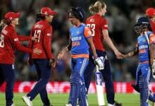 Photo of इंग्लैंड की महिला टीम ने भारत को पांच रनों से हराया…