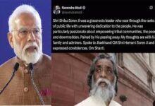 Photo of आदिवासी और वंचितों को सशक्त बनाने का जुनून था शिबू सोरेन को : मोदी…